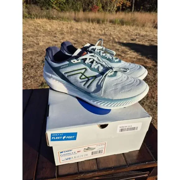Karhu Men's Fusion 4.0 US 11.5 M Lunar Rock & Tumeric Mesh Running WIDE - $160 - Picture 1 of 6